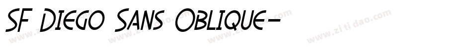 SF Diego Sans Oblique字体转换